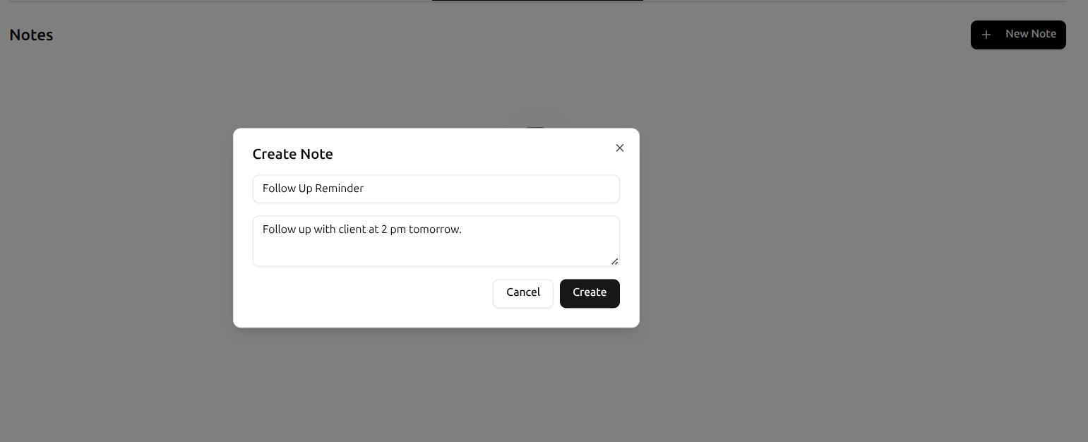 Enhanced Notes Creation - Create detailed notes with rich formatting and categorization for better lead management